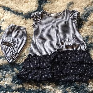 Navy baby girl Ralph Lauren dress